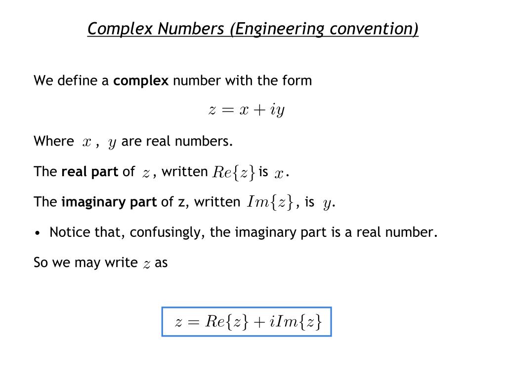 Complex Numbers Representation X Engineer Org