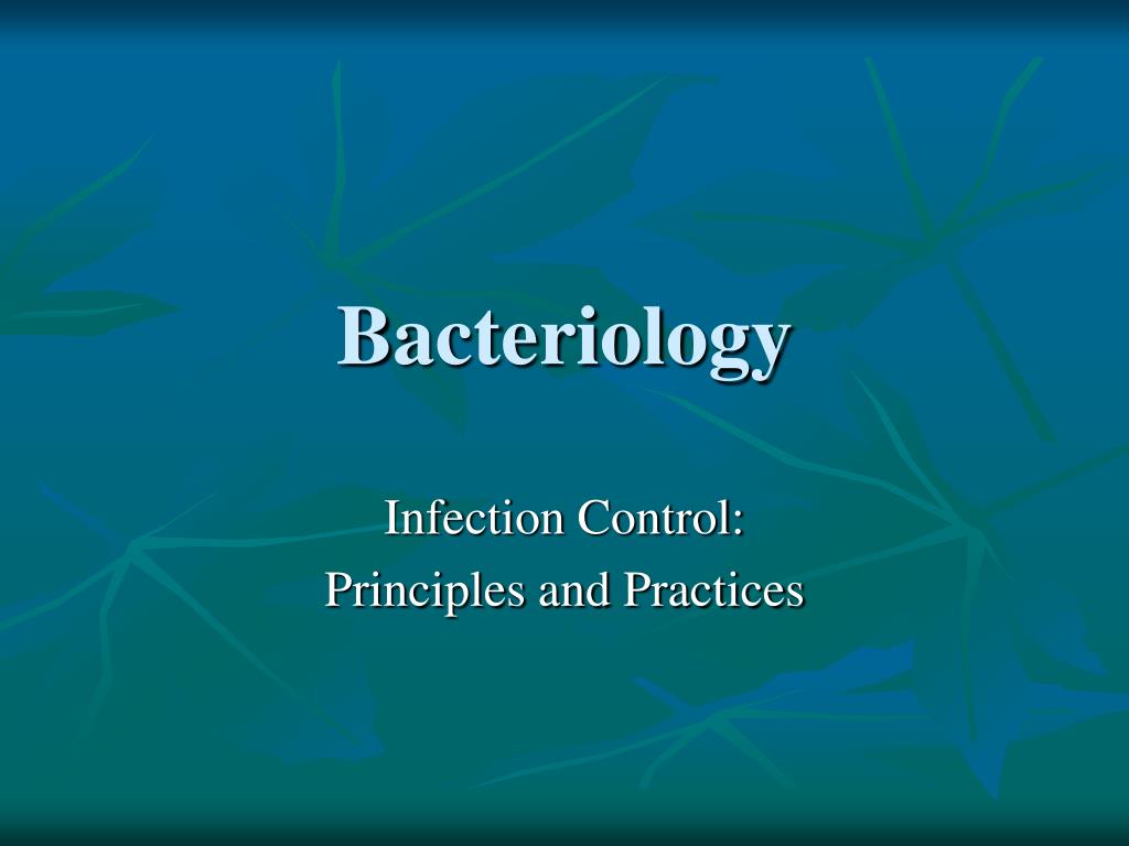 Bacteriology 1