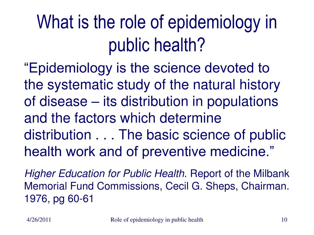 Epidemiology 2010