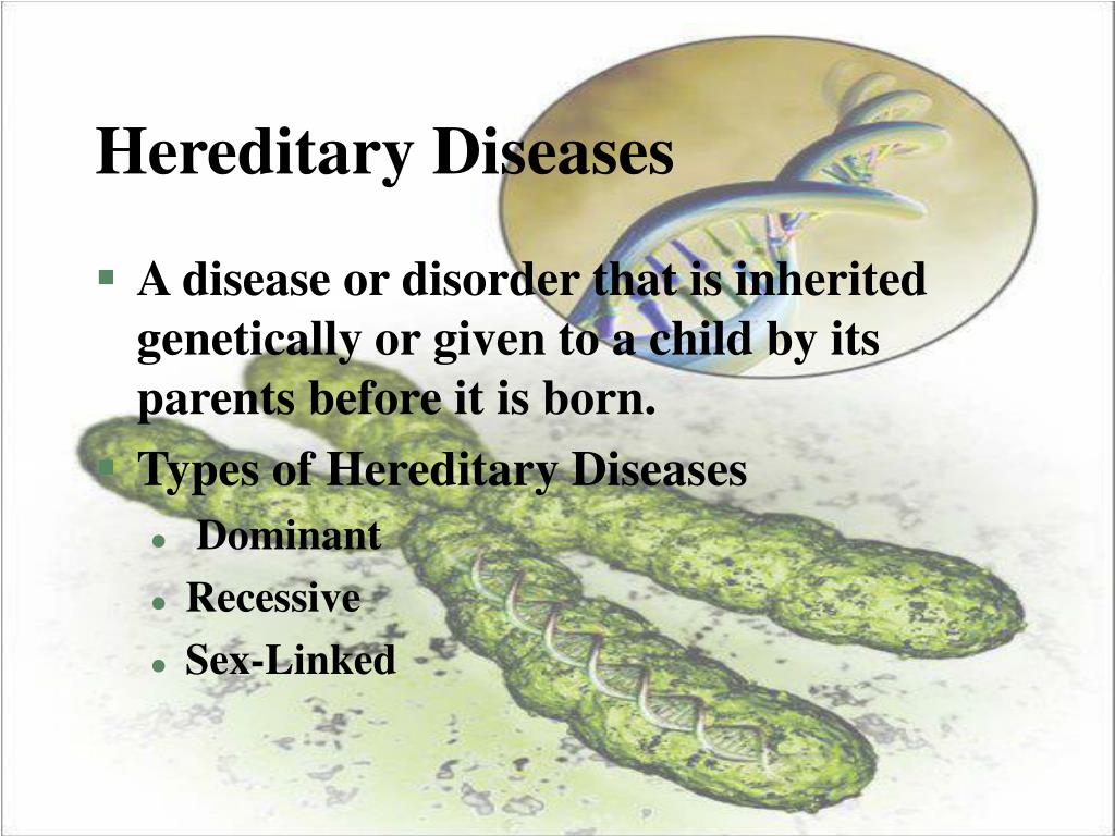 Selected Hereditary Diseases Clinical Tree