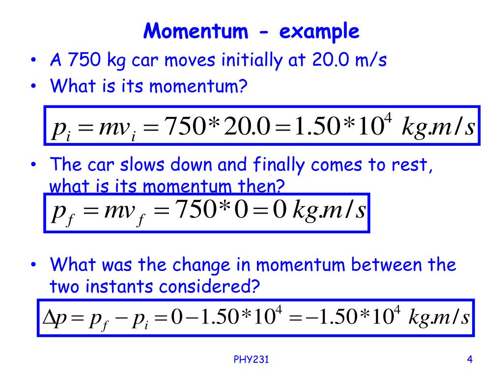 Momentum In Grade 9 Physics
