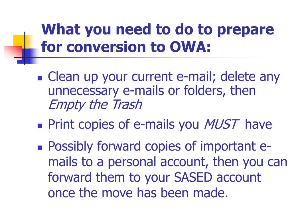 The Conversion Of Owa Outlook Web Access To Owa Outlook Web Apps
