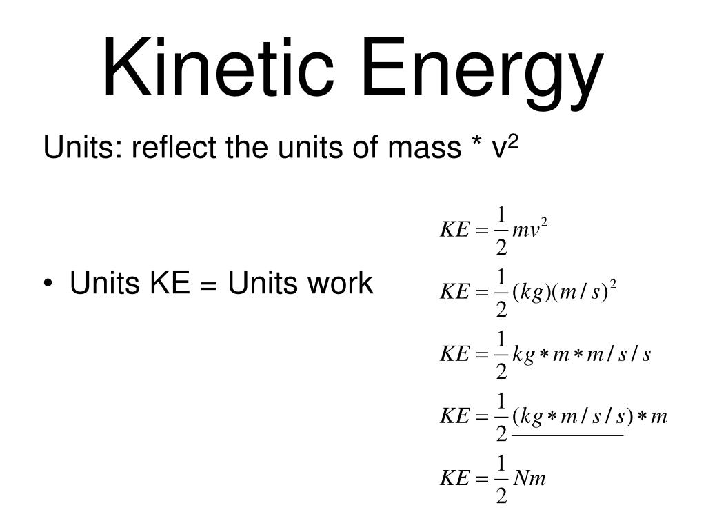 What Is The Kinetic Energy Formula