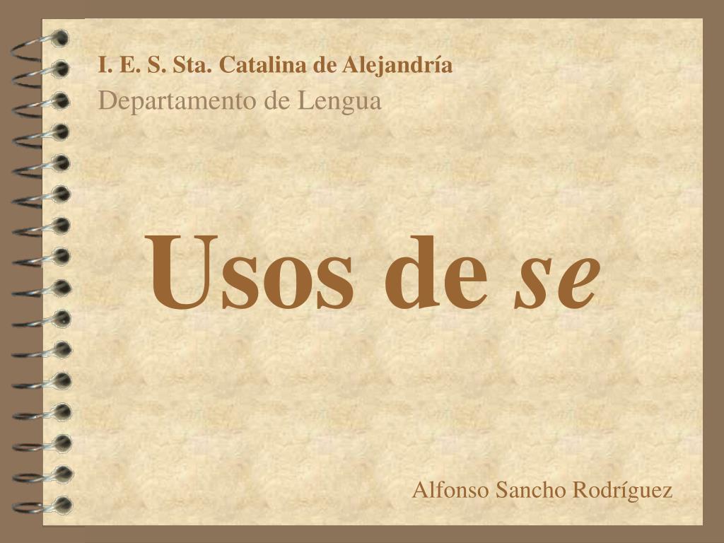 Usos De Se