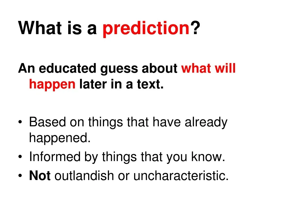 Summary Of Results For Prediction Errors In Simulation Studies For Each