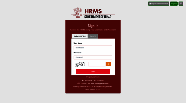 Hrms Login Bihar Govt