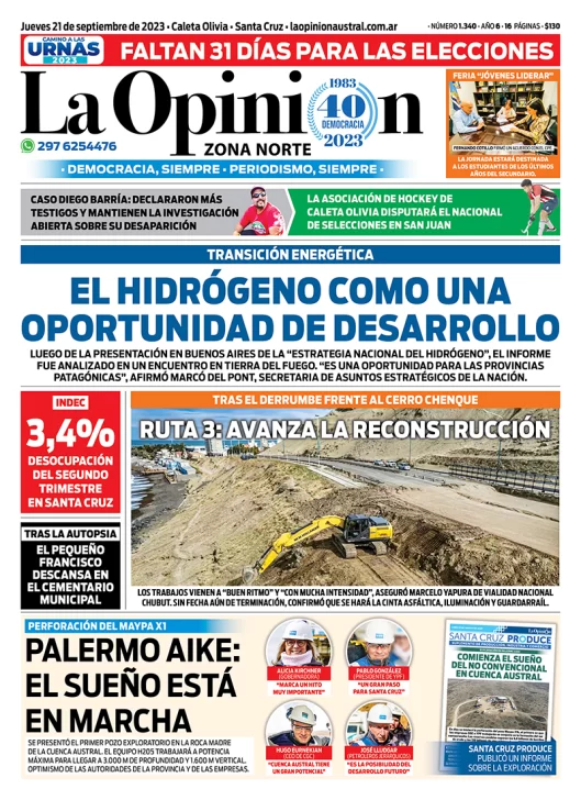 Diario La Opinion Zona Norte Tapa Edicion Impresa Del 7 De Octubre De