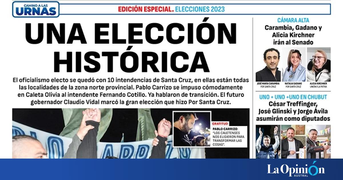 Diario La Opinion Zona Norte Tapa Edicion Impresa Del Martes 26 De
