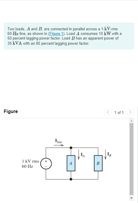 Solved 0 Figure 2 25 Shows Three Loads Connected In Par