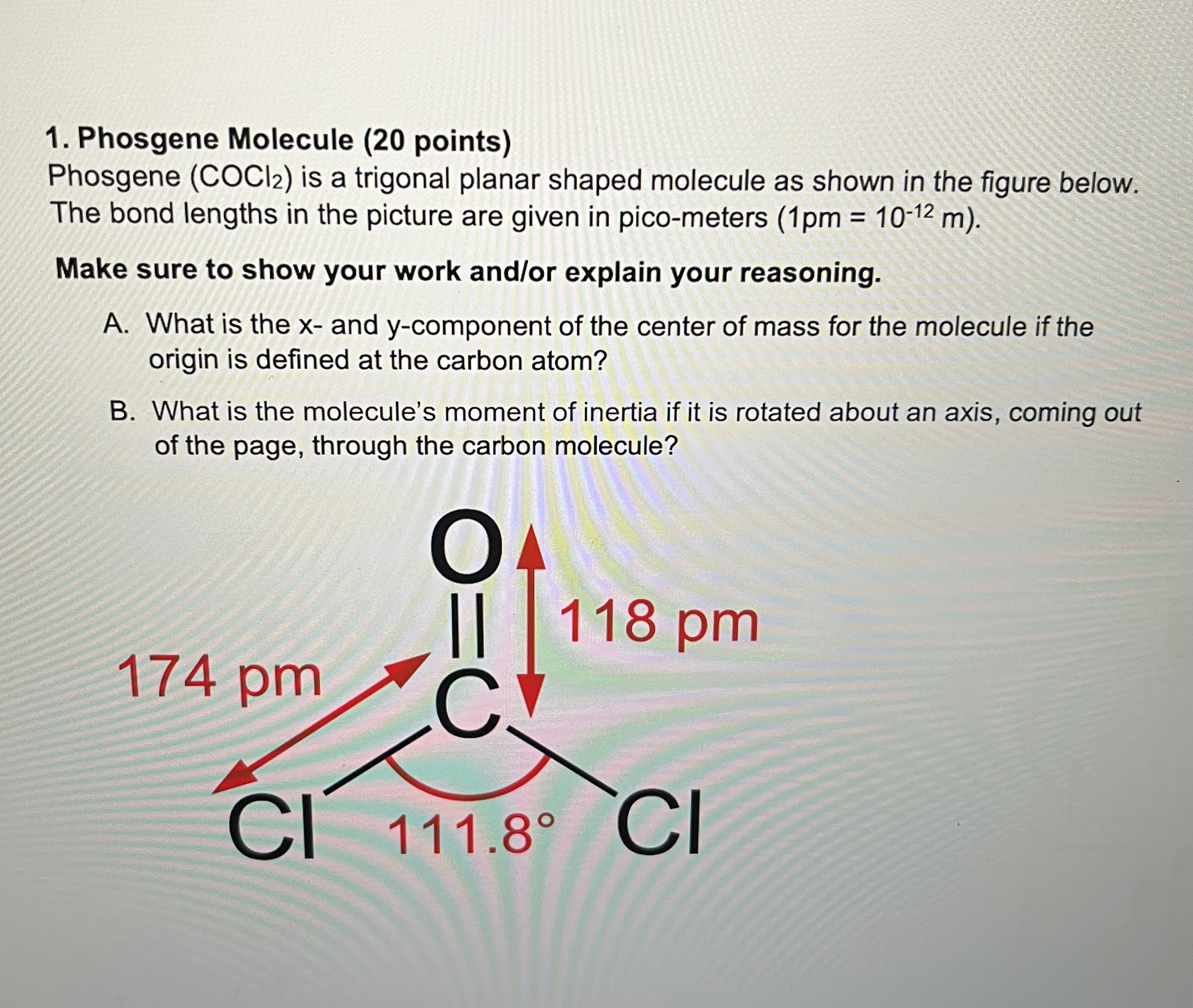 Phosgene Lewis Structure