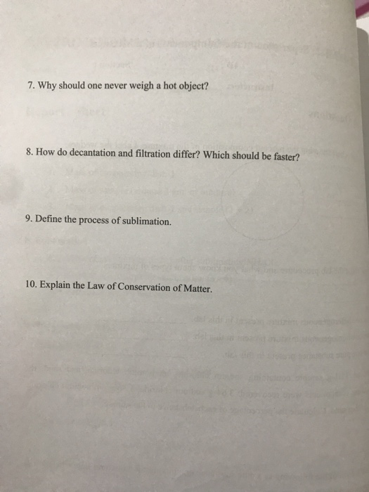 Solved Experiment Separation Of A Two Component Mixture By Chegg Com