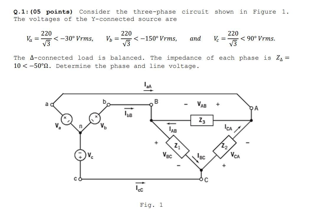 Solved 3 1 For The Single Phase Circuit Shown In Figure 3 1 Chegg Com