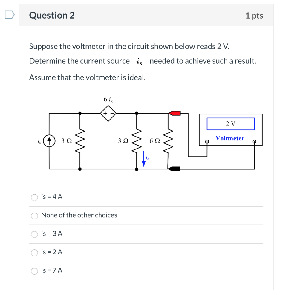 Solved What Does The Voltmeter Read For The Circuit Shown Chegg Com