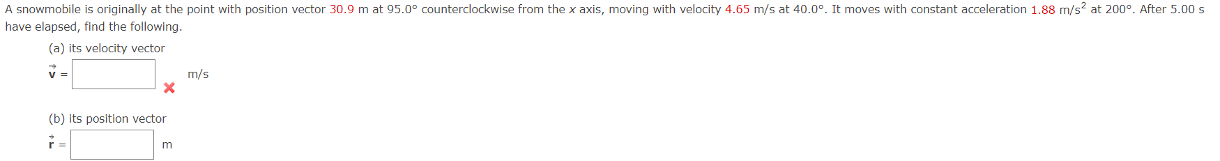 Solved Have Elapsed Find The Following A Its Velocity Chegg Com