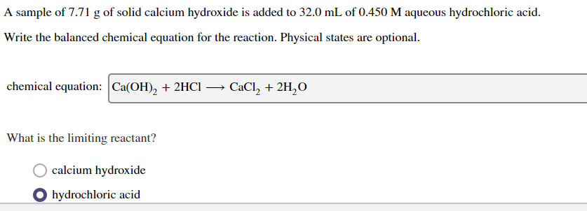 Solved Show Your Work For All Problems Solid Calcium Chegg Com
