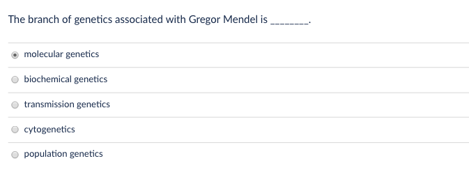 Solved Gregor Mendel Is Known As The Father Of Genetics As Chegg Com