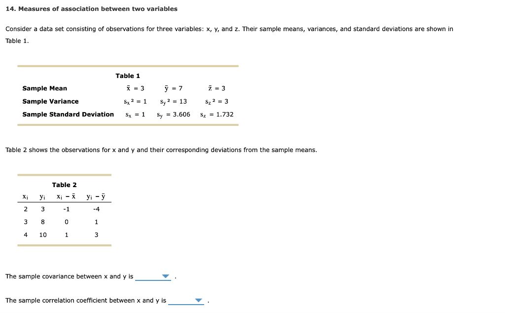 Determining The Association Between Two Variables