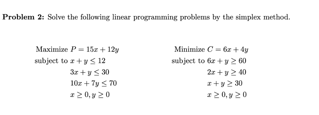 Solved 6 Solve The Following Linear Programming Problem Chegg Com