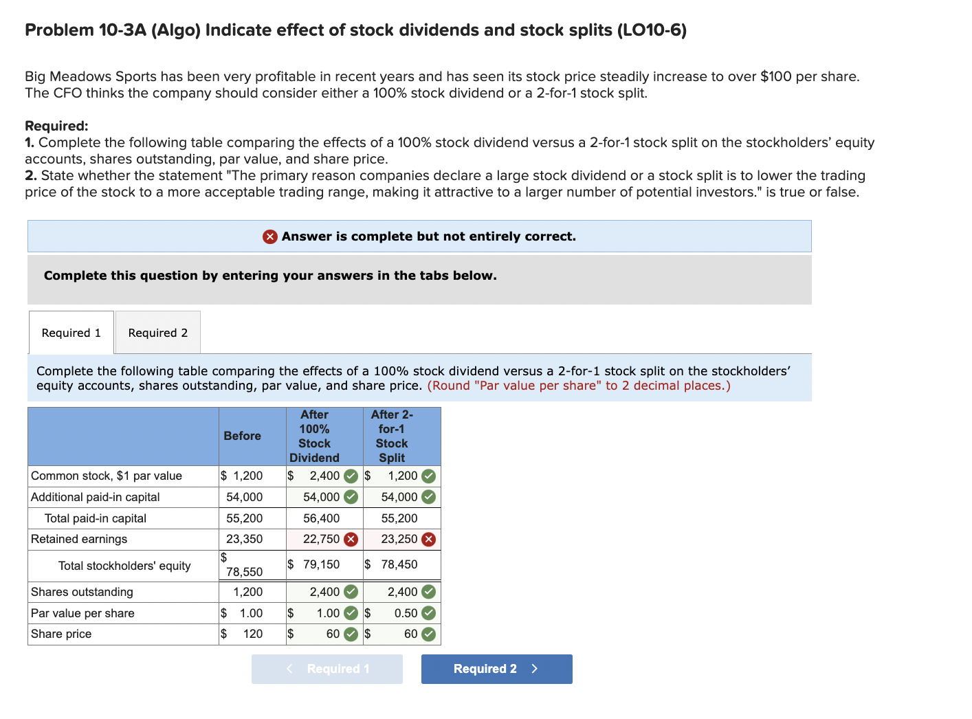 Solved Indicate The Effect If Any That Each Separate Chegg Com