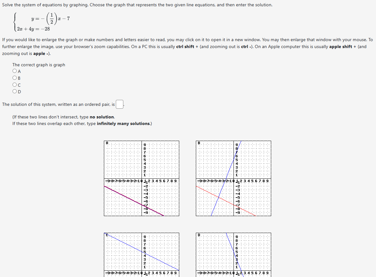 Solved Solve This System Of Equations By Graphing First Chegg Com