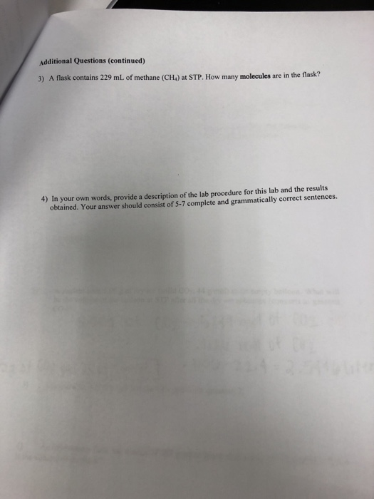 Solved Graded Problems 1 An Open Flask In Your Lab Contains Chegg Com