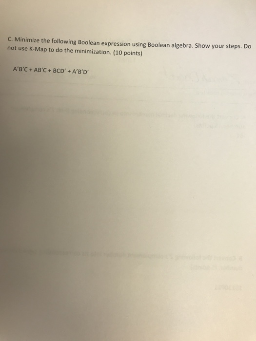 Solved 2 Minimize The Boolean Function In Both Sum Of Chegg Com