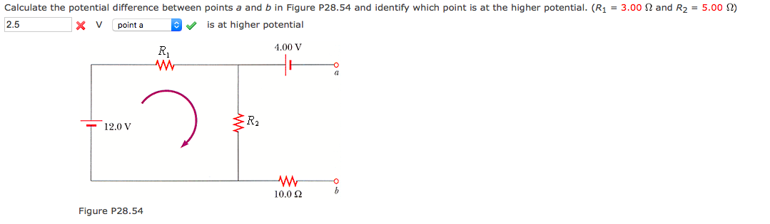 Solved Calculate The Potential Difference Between Points A Chegg Com