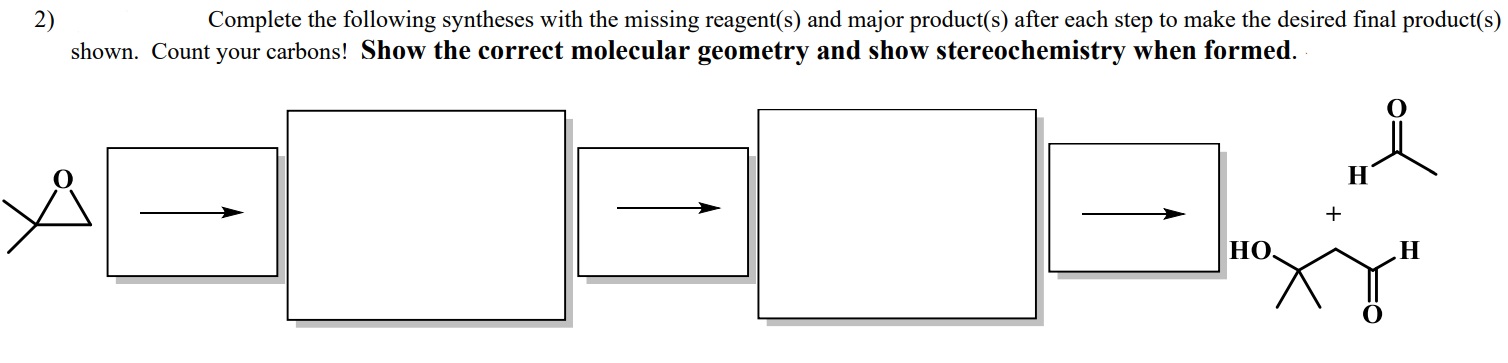 Solved 2 Show Syntheses Of The Following Compounds From The Chegg Com
