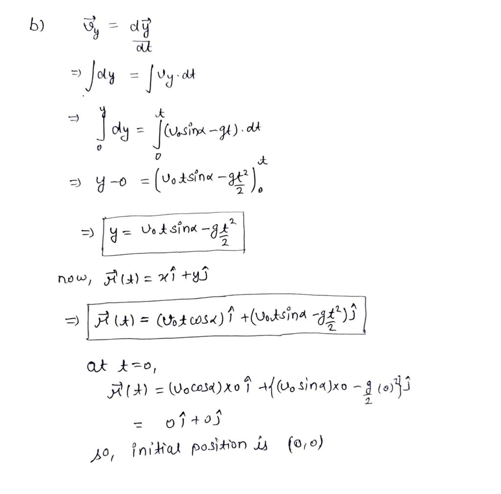 Solved 3 A Projectile Is Fired From A Position On The Chegg Com