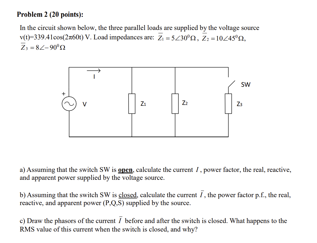 Solved Problem 2 20 Points The Voltage Applied To The Chegg Com