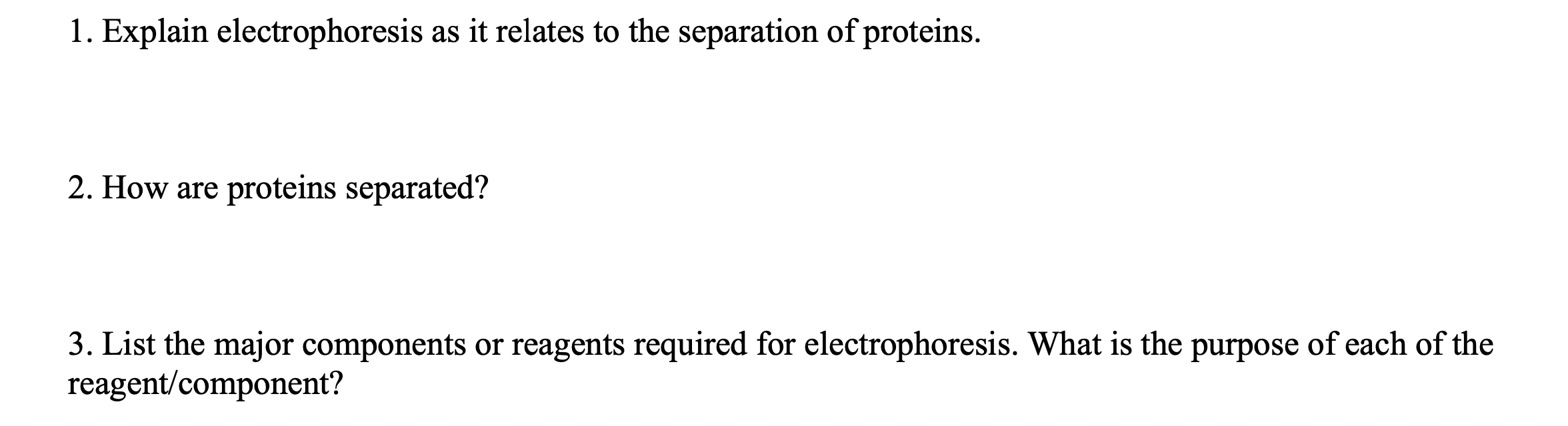 Solved 1 What Is Electrophoresis And What Is Its Purpose Chegg Com