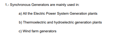 Solved H Two Synchronous Generators Are Operating Together Chegg Com