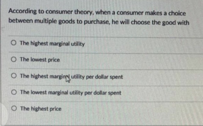 Solved I Cannot Understand About This Consumer Theory S Chegg Com