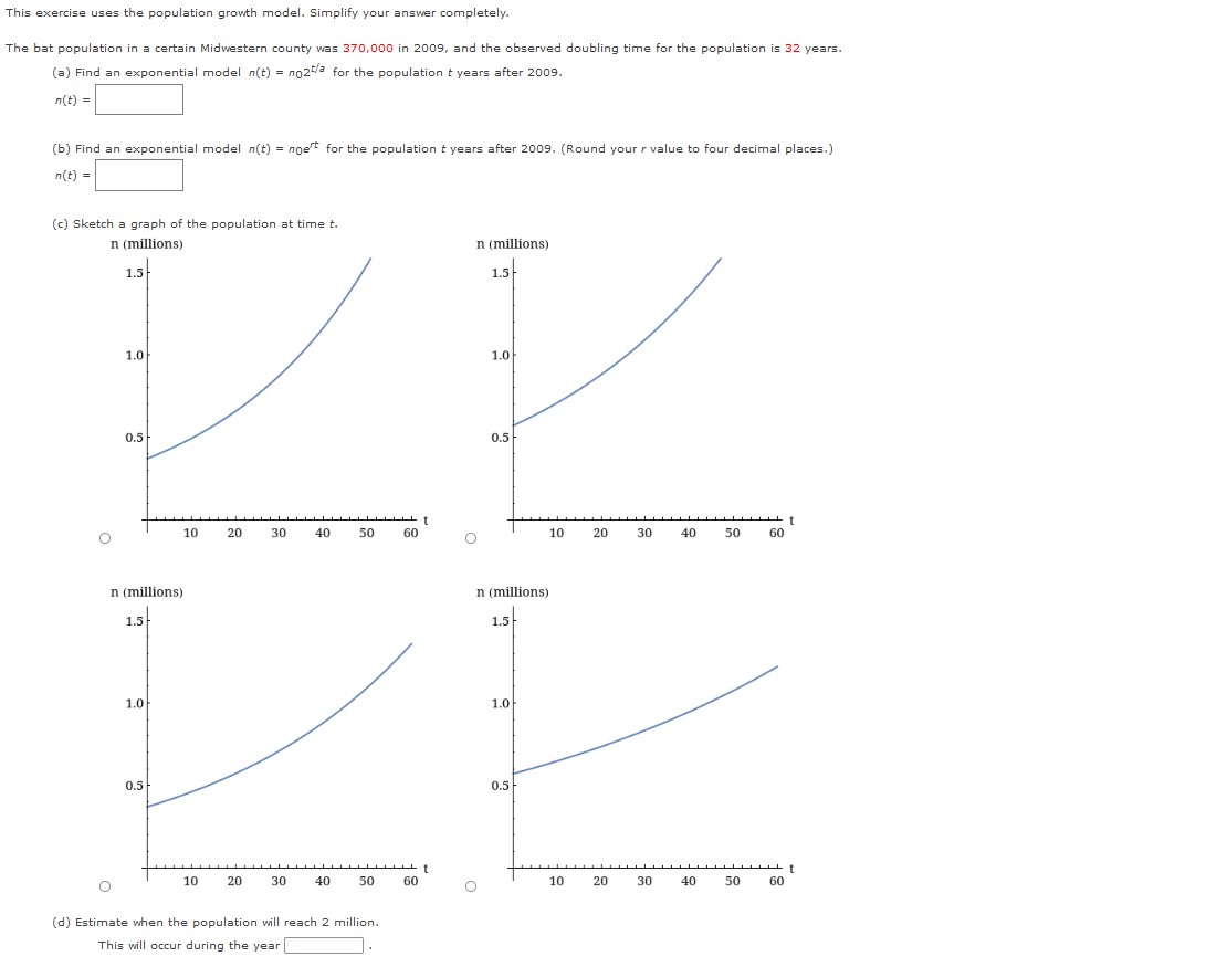 Solvedmodeling Population Growth Figure 10 17 Shows The Population Of