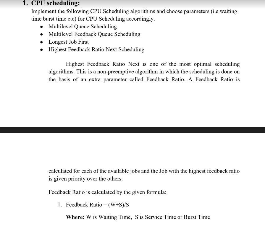 Solved 2 3 Many Cpu Scheduling Algorithms Are Chegg Com