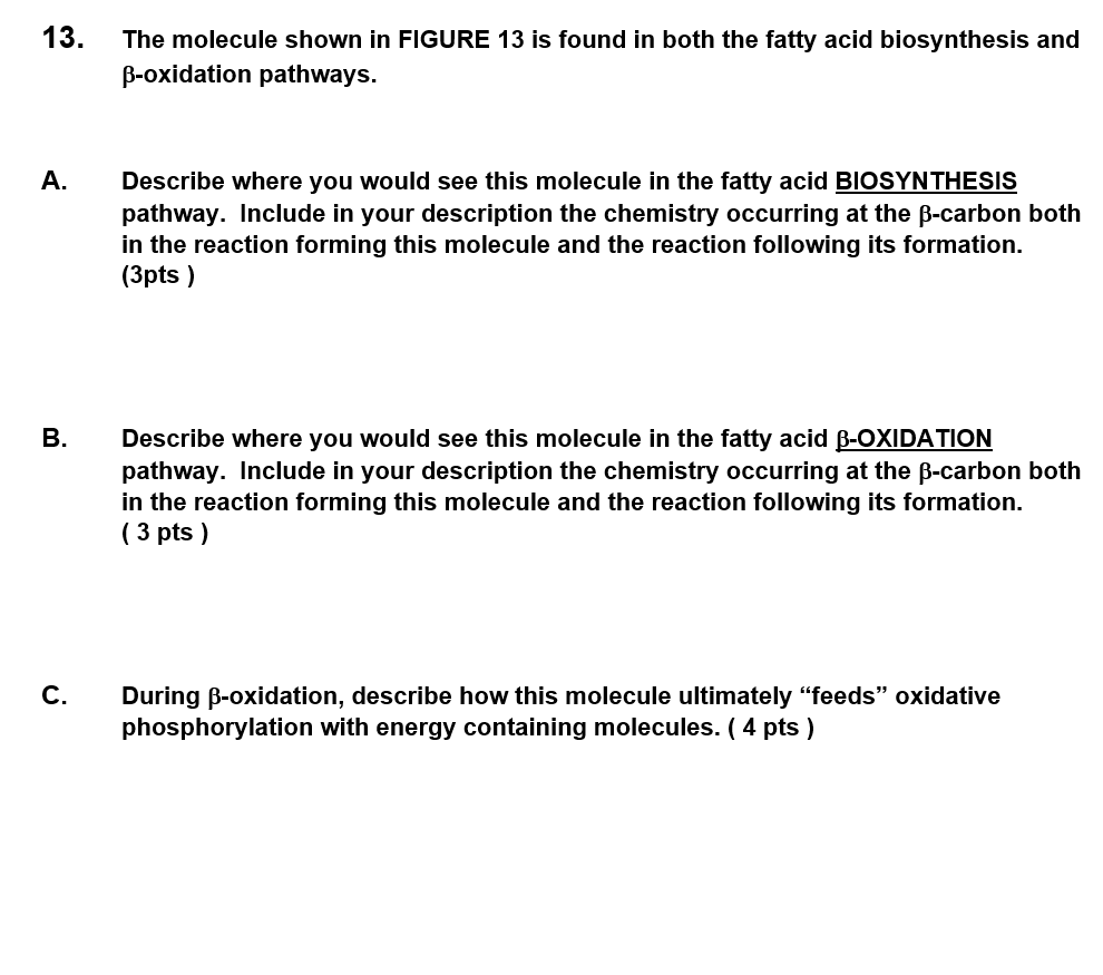 Solved Figure 13 R E S Com 13 The Molecule Shown In Chegg Com