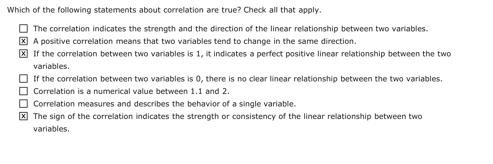 Solved Complete The Following Statements 1 The Correlation Chegg Com