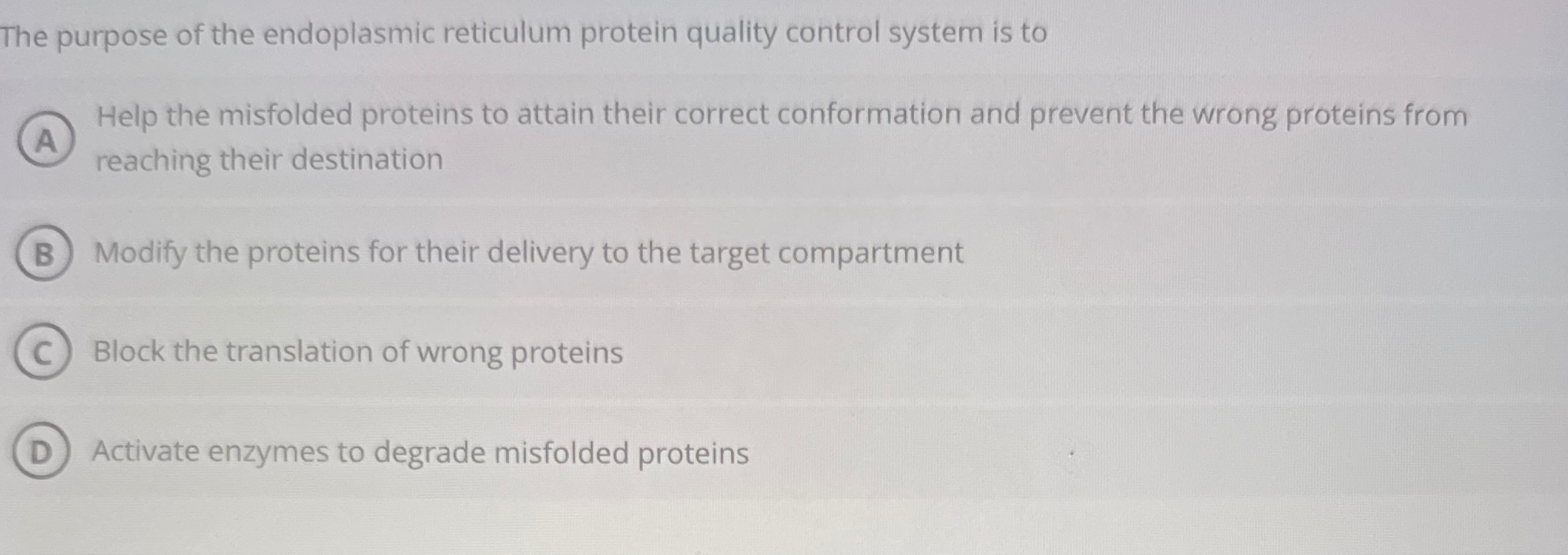 Solved Protein Transport Into The Endoplasmic Reticulum Is Chegg Com