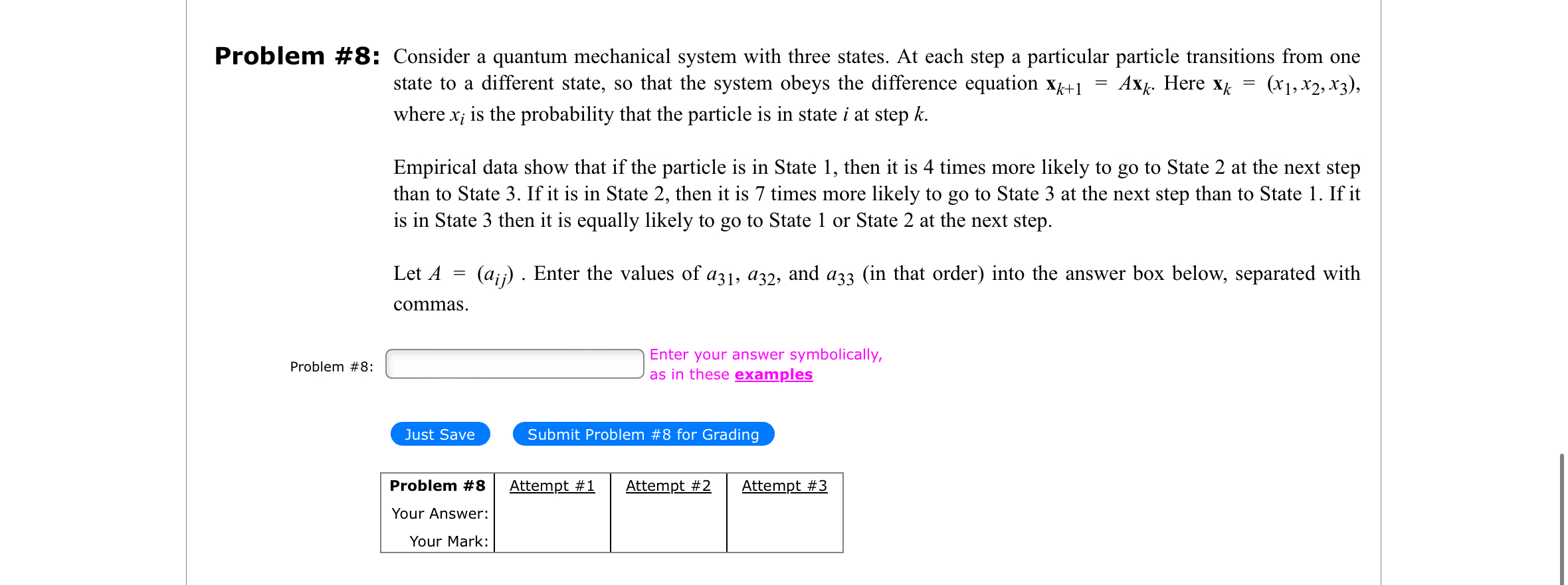Solved Problem 4 Quantum Mechanical Operators Consider A Chegg Com