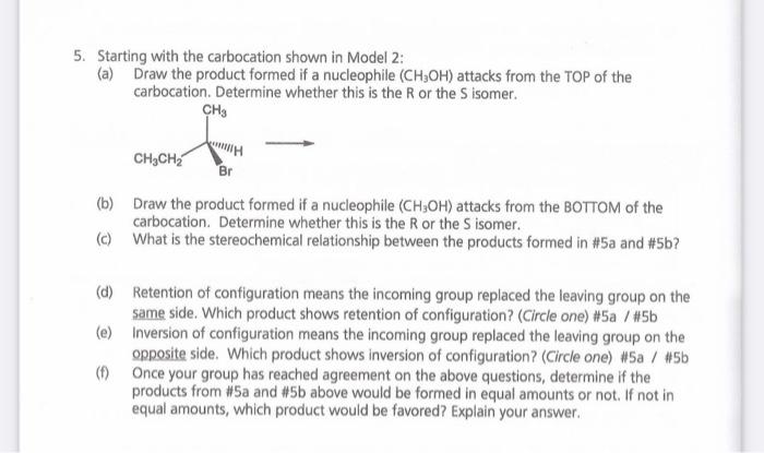 Solved Single Questionsquestion 1which Carbocation Is Formed Chegg Com