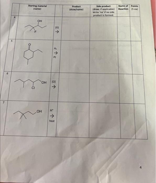 Solved Name Time 4 The Study Of Carbon Containing Compounds Chegg Com