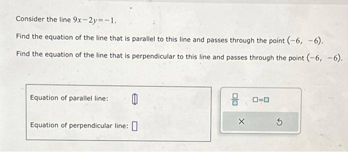 Solved Consider The Line Y 9x 6 Find The Equation Of The Chegg Com