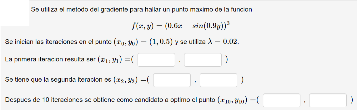 Gradiente Producto Punto