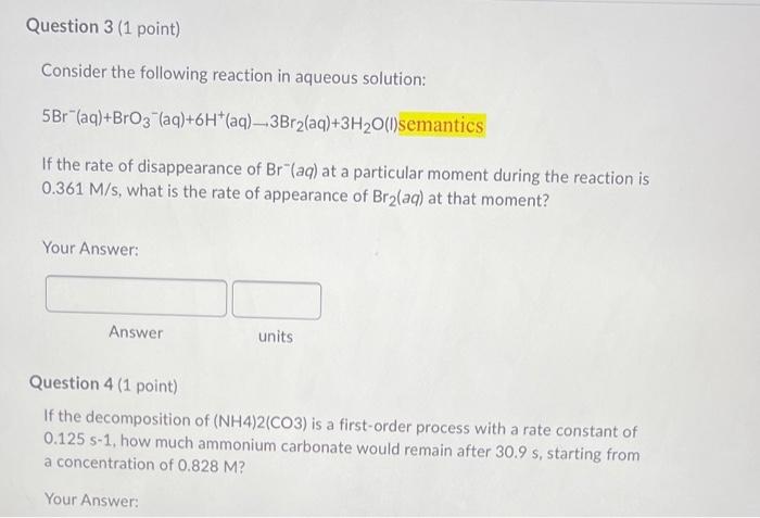 Solved Consider An Aqueous Solution Of Each Of The Chegg Com