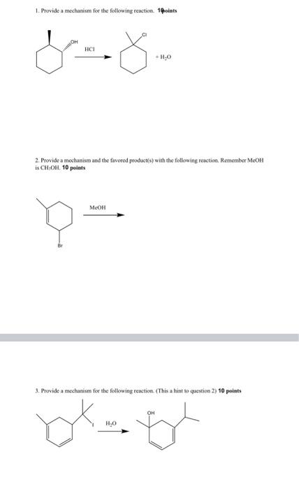Solved 1 Given The Following Reaction Mechanism Step 1 Chegg Com