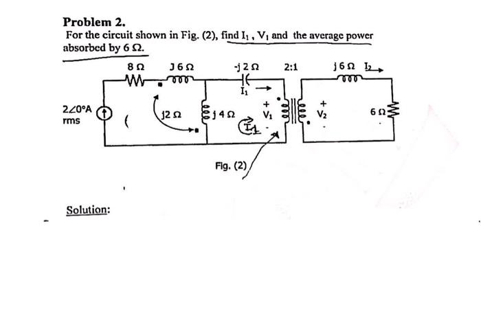Solved Q2 The Circuit Shown In Fig 2 Represents An Ac Chegg Com