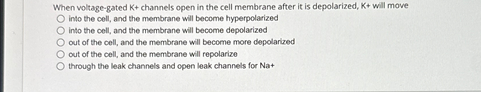 Types Of Voltage Gated K Channels With Their Function And