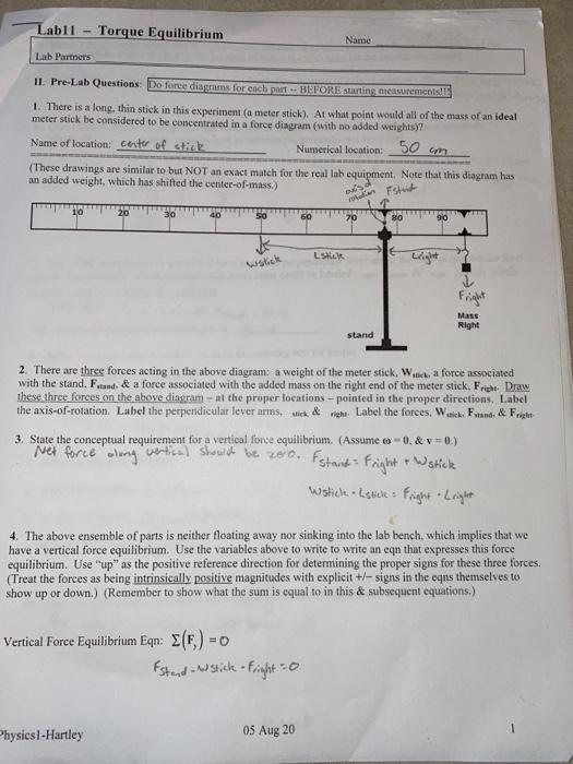 Phys122 Lab 3 Physics 122 Lab 3 With All Answers Title And Author
