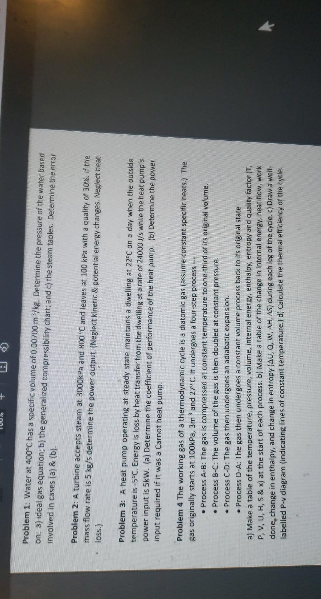 Solved Problem 04 009 Work For An Isobaric Process Water Chegg Com