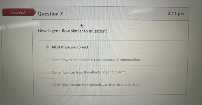 Solved Gene Flow Describes The Genetic Exchange Between Chegg Com